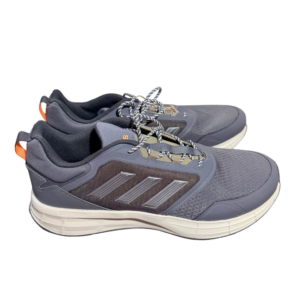 Adidas Duramo Protect Grey/Iron Metallic/Beam Orange Sneaker Mens Size 9 NEW